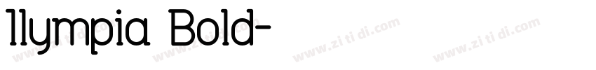 0lympia Bold字体转换